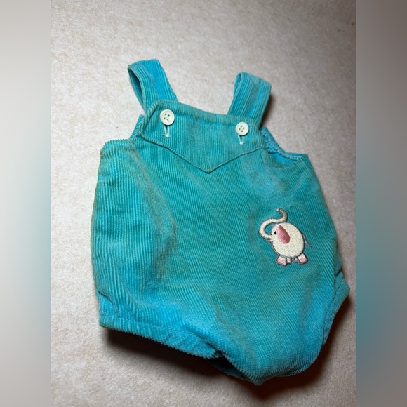 Vintage 1982 Cabbage Patch Kids Glen Ralph Blue Corduroy Overalls Outfit - Picture 3 of 9